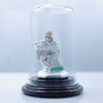 999 Pure Silver Radha Krishna Idol with Glass Dome Display