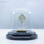 999 Pure Silver Vel (Divine Spear of Lord Murugan) with Glass Dome Display