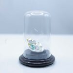 999 Pure Silver Baby Ganesha Idol (Bal Ganesha) with Glass Dome