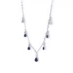 Sapphire Droplets Necklace