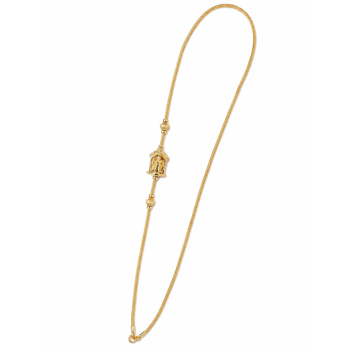 SSS-LMC-GP-037-2 Silver Lakshmi Mogappu Chain