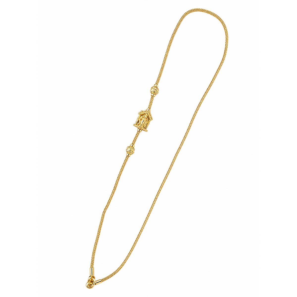 SSS-LMC-GP-043-2 Silver Lakshmi Mogappu Chain