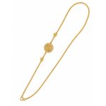 Silver Gold Plated Lakshmi Mogappu Chain