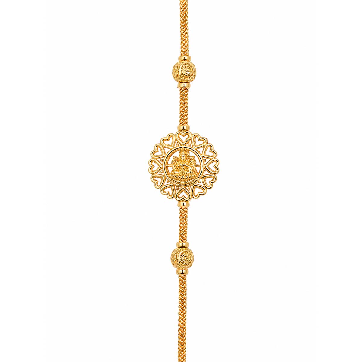 Silver Gold Plated Lakshmi Mogappu Chain