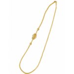 Silver Gold Plated Lakshmi Mogappu Chain