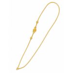 Silver Peacock Mogappu Chain Gold Plated
