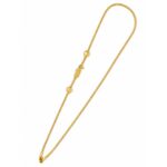 Silver Gold Plated Peacock Mogappu Chain