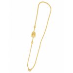 Silver Gold Plated Peacock Mogappu Chain