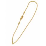 Silver Gold Plated Peacock Mogappu Chain